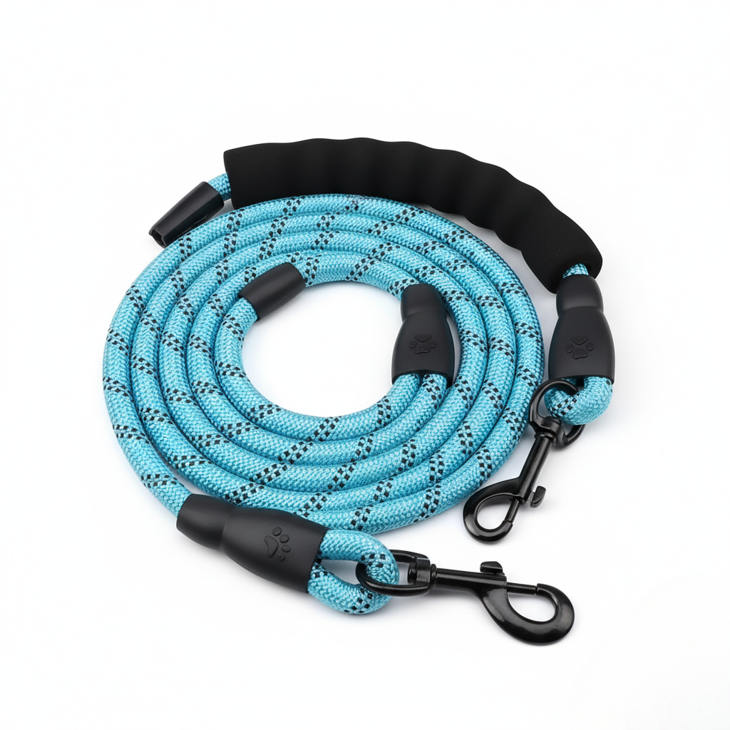 Reflexní vodítko pro psy s pohodlnou polstrovanou rukojetí